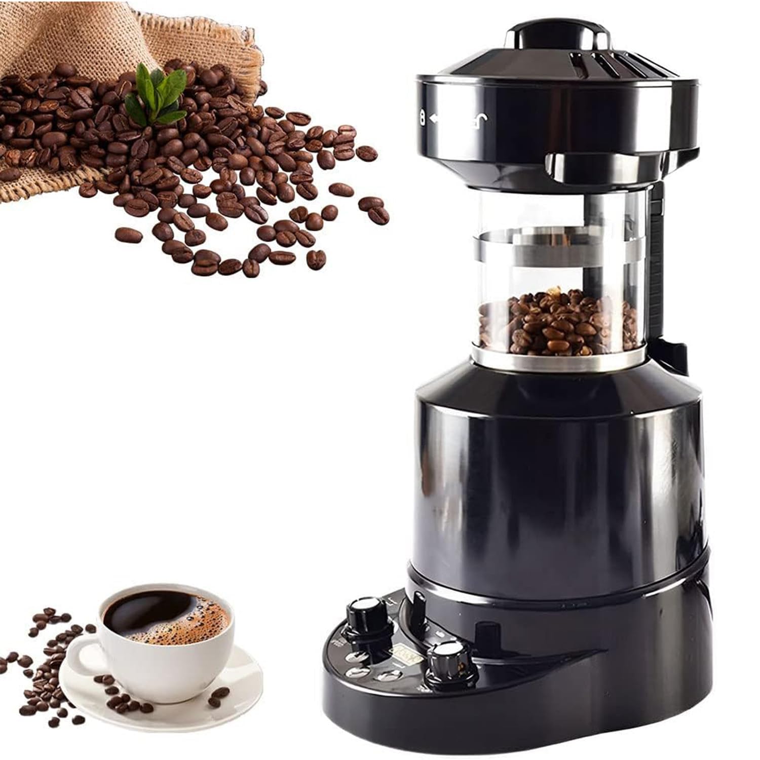 Amazon.co.jp : 電動コーヒー豆ロースター、自動エアコーヒー焙煎機